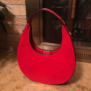 Staud Red Purse- Moon Purse